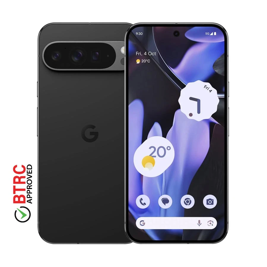 Google Pixel 9 12GB RAM, 128GB ROM Obsidian Smartphone (Single Physical Sim & Single eSim)