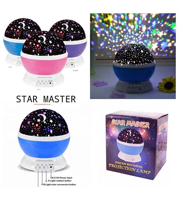 Star Master Rotating Starry Sky Light, Colorful Night Lamp