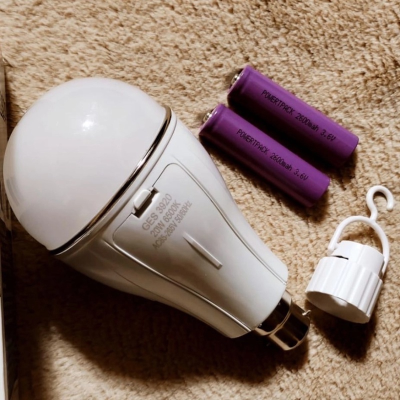 Rechargeable LED Light Double Battery AC/DC 15 WATT, 3 to 4 hours BackupWhite