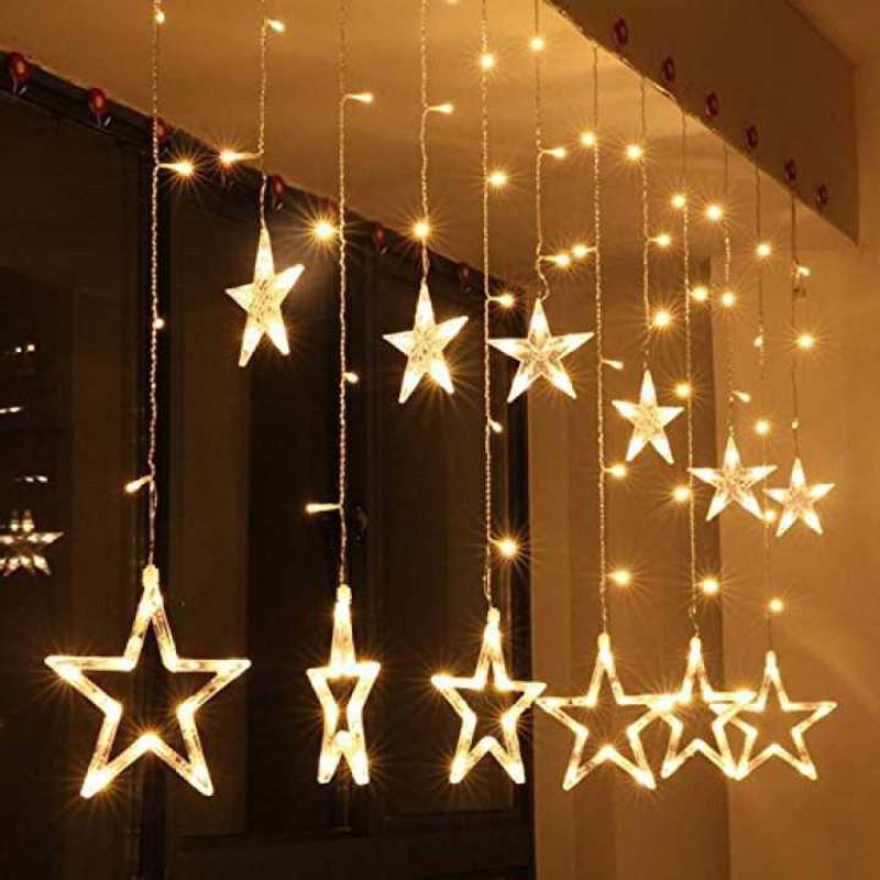 Home Decorative Big Star Led Light For Home Decor[12 pis] (Brown)