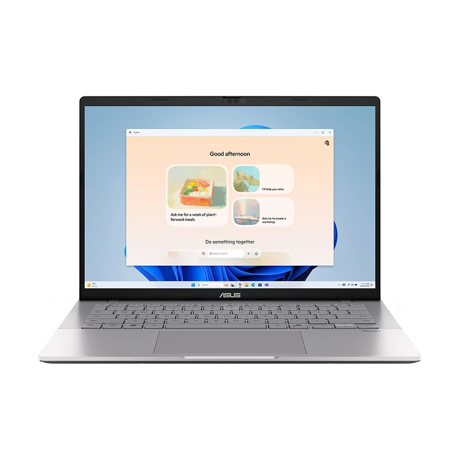 ASUS VivoBook S14 S3407CA Intel Core Ultra 5 225H 16GB RAM 1TB SSD 14 Inch FHD+ WUXGA Display Copilot & AI Optimized Cool Silver Laptop