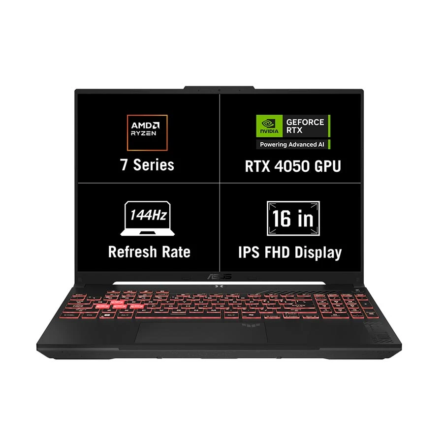 ASUS TUF Gaming A16 FA607NUQ AMD Ryzen 7 170 16GB RAM 512GB SSD 16 Inch FHD+ WUXGA Display Mecha Gray Gaming Laptop