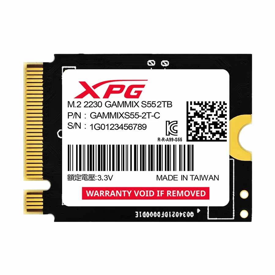 ADATA XPG Gammix S55 2TB M.2 2230 NVMe PCIe Gen4x4 Internal SSD #GAMMIXS55-2T-C