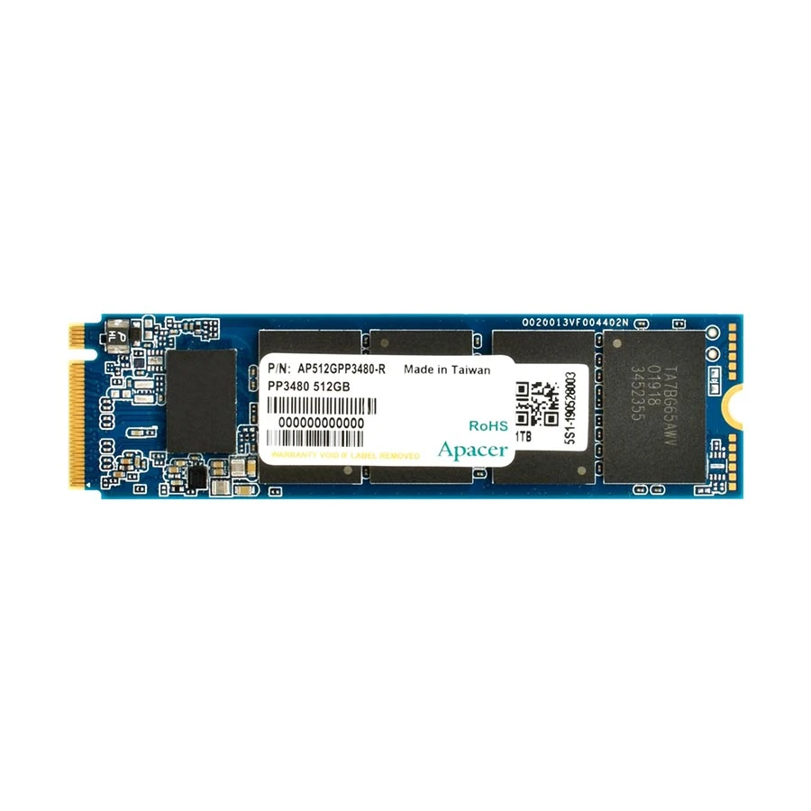 Apacer AP512GPP3480-R 512GB M.2 2280 NVMe PCIe Gen3x4 Internal NAS SSD