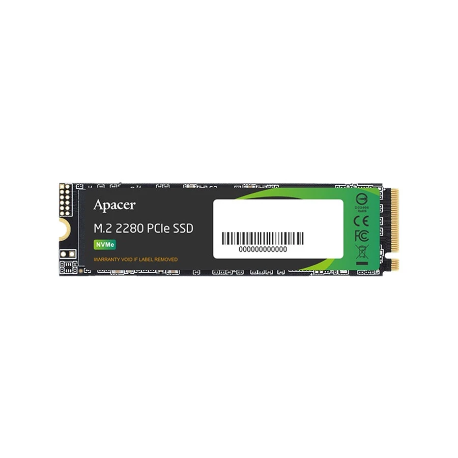 Apacer AS2280P4U 1TB M.2 2280 NVMe PCIe Gen3 x4 Internal SSD #AP1TBAS2280P4U-1