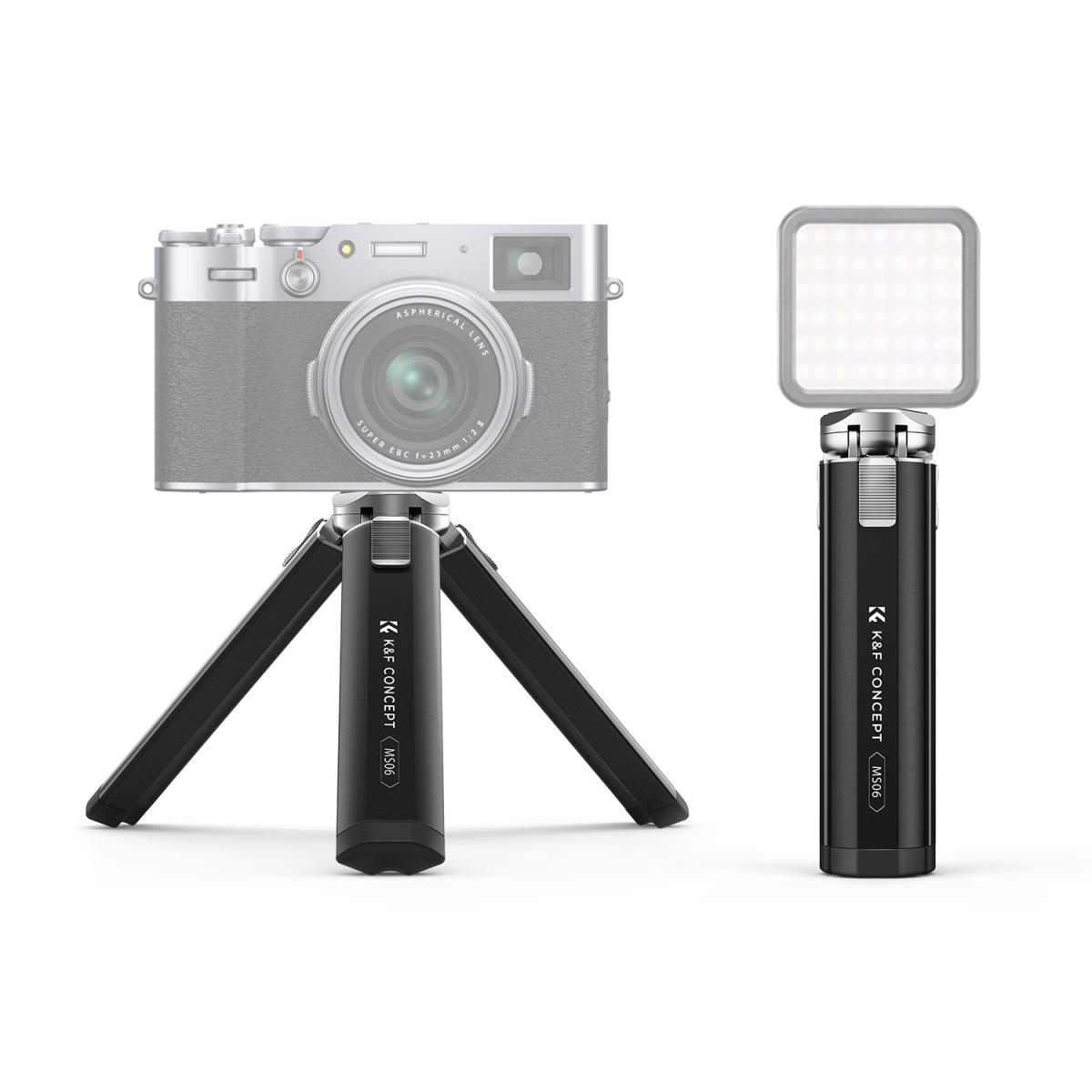 K&F Concept Metal Mini Phone Camera Tripod, 1/4″ Screw Table Stand KF09.131